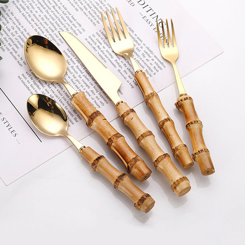 Bamboo Wooden Cutlery Set
