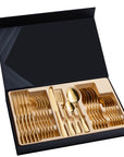 24pcs Stainless-Steel Cutlery Box Set