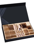24pcs Stainless-Steel Cutlery Box Set