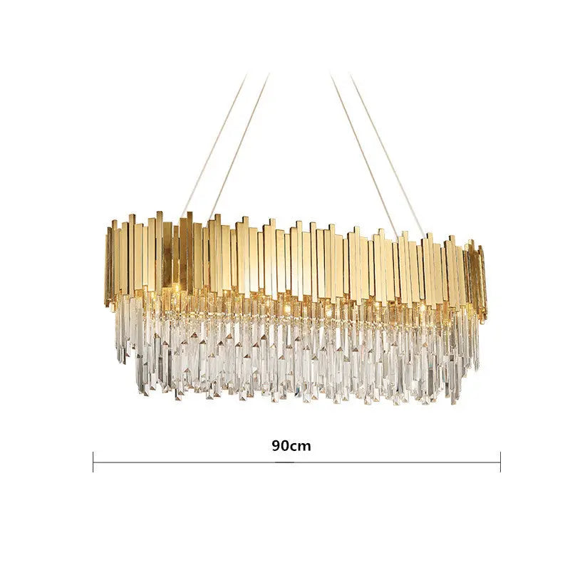 Luxury Gold Crystal Chandelier Ciana Luxury Living