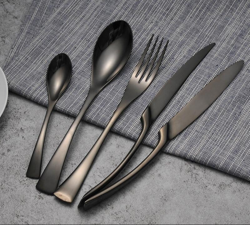 24pcs Mirror Stainless Steel Cutlery Set