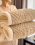 Cassidy Carved Velvet Blanket