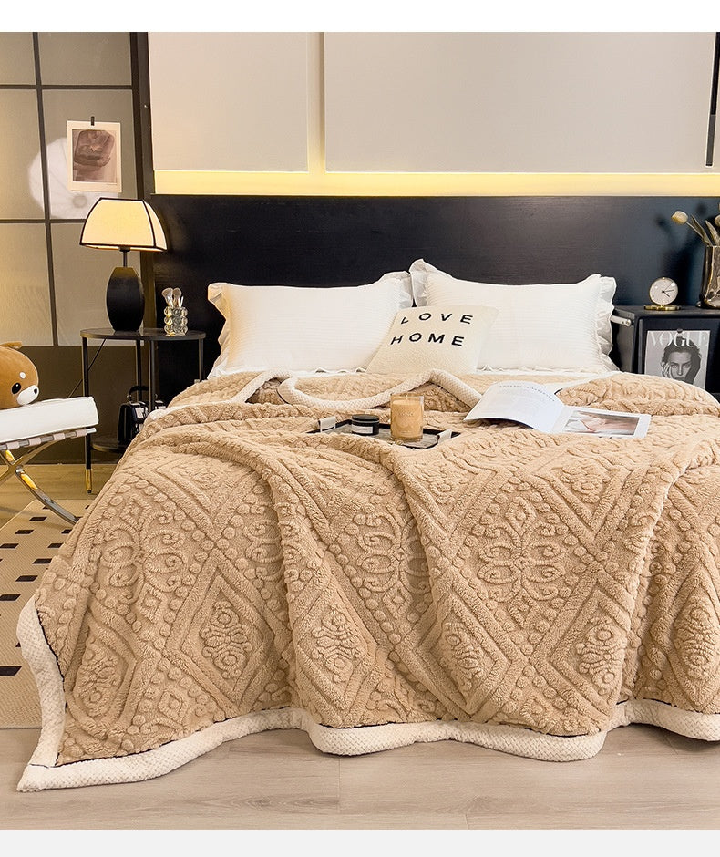 Cassidy Carved Velvet Blanket