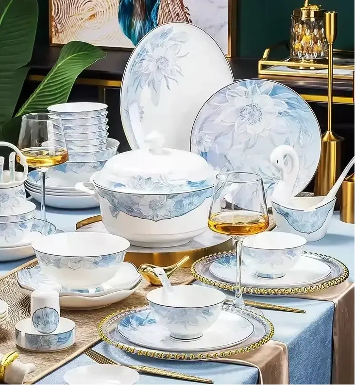 Elegant Ceramic Plates Tableware Set - Ciana Luxury Living