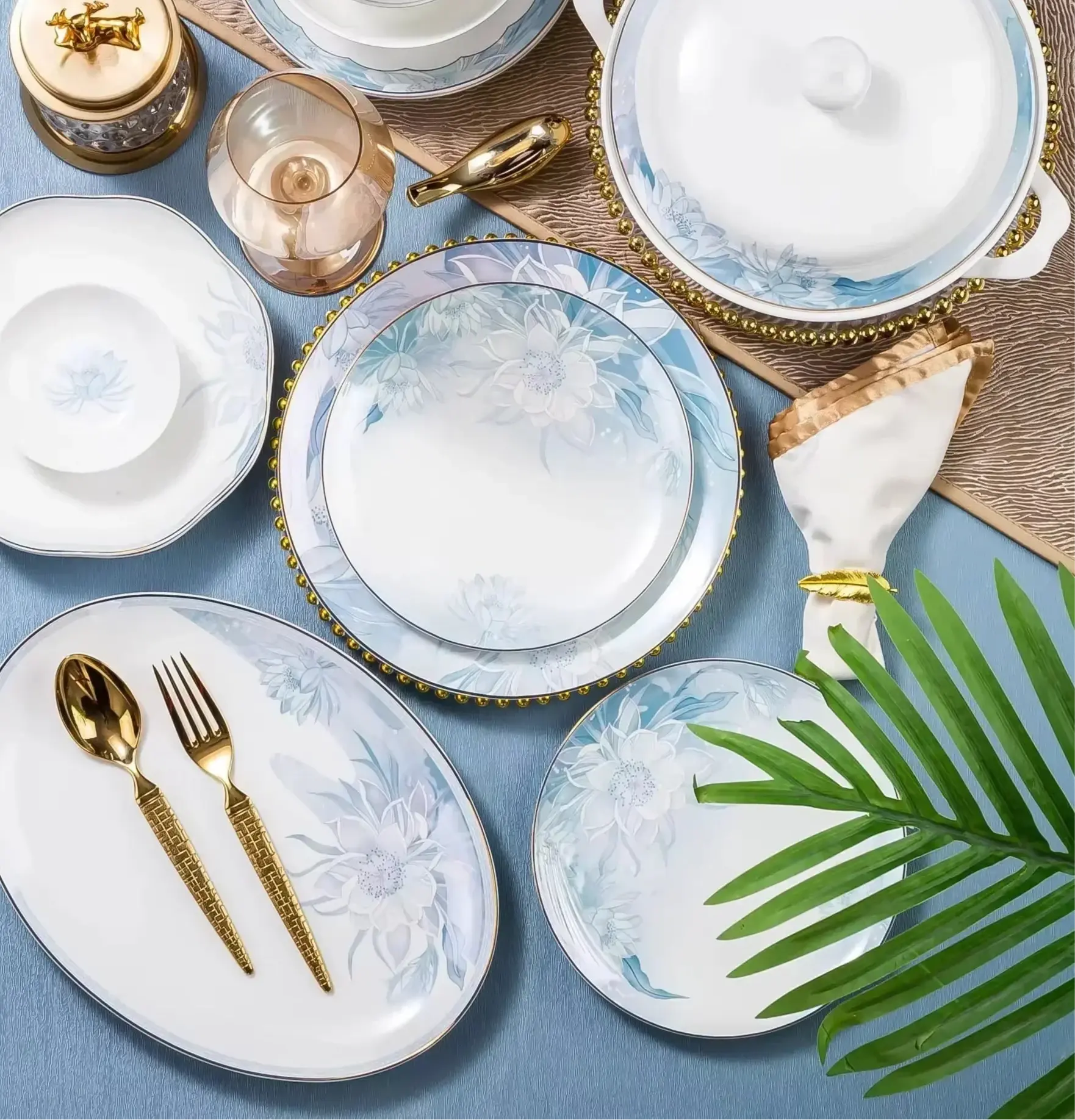 Elegant Ceramic Plates Tableware Set - Ciana Luxury Living