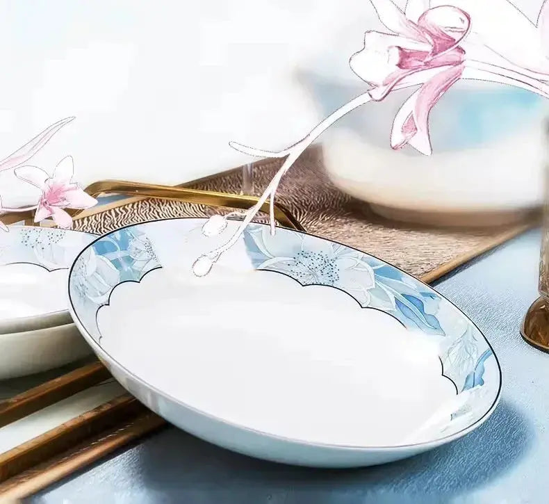 Elegant Ceramic Plates Tableware Set - Ciana Luxury Living
