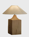Wooden Side Table Lamp