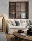 Wooden Side Table Lamp