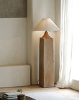 Wooden Side Table Lamp