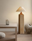 Wooden Side Table Lamp