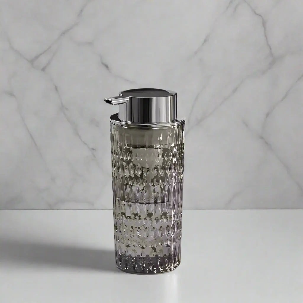 High End Glass Press Type Soap Bottle Home Decor Shampoo Foam Bottles Shower Gel Shampoo Dispenser Bottle Bathroom Accessories