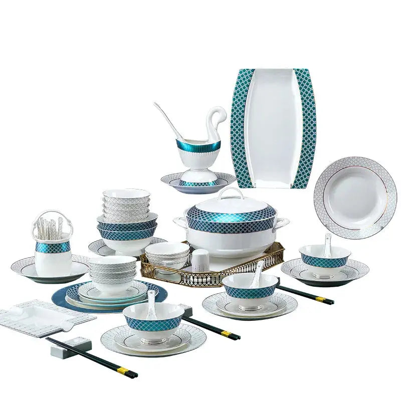 Elegant European Style Dish Set- Luxury Tableware Gift Set - Ciana Luxury Living