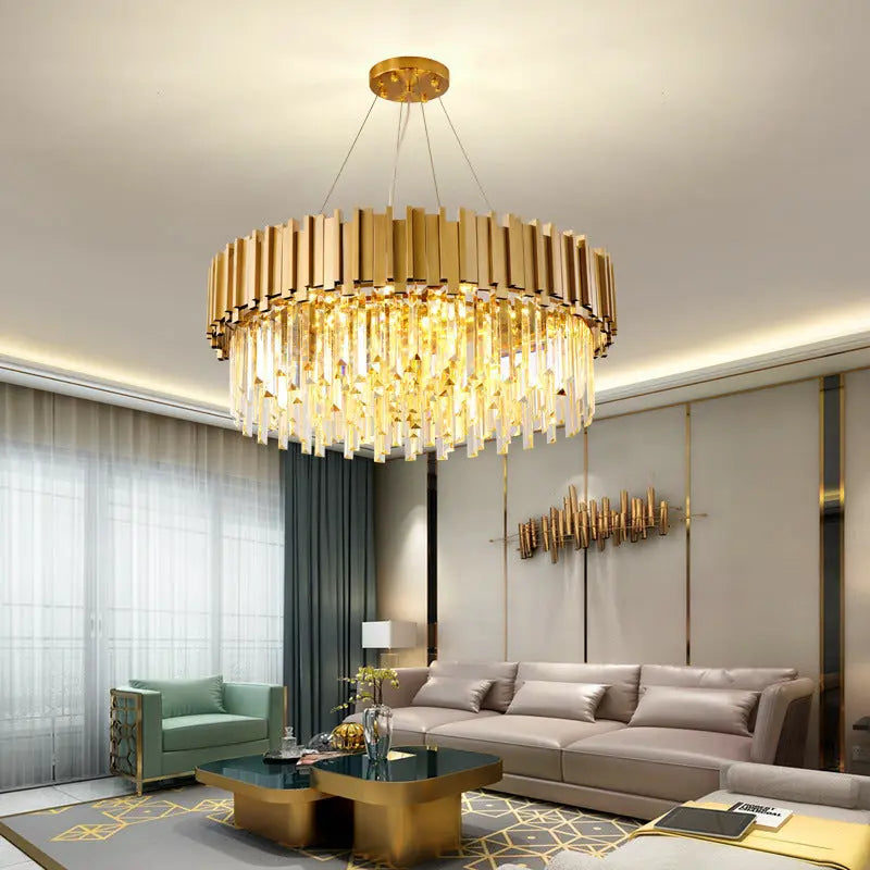 Luxury Gold Crystal Chandelier Ciana Luxury Living