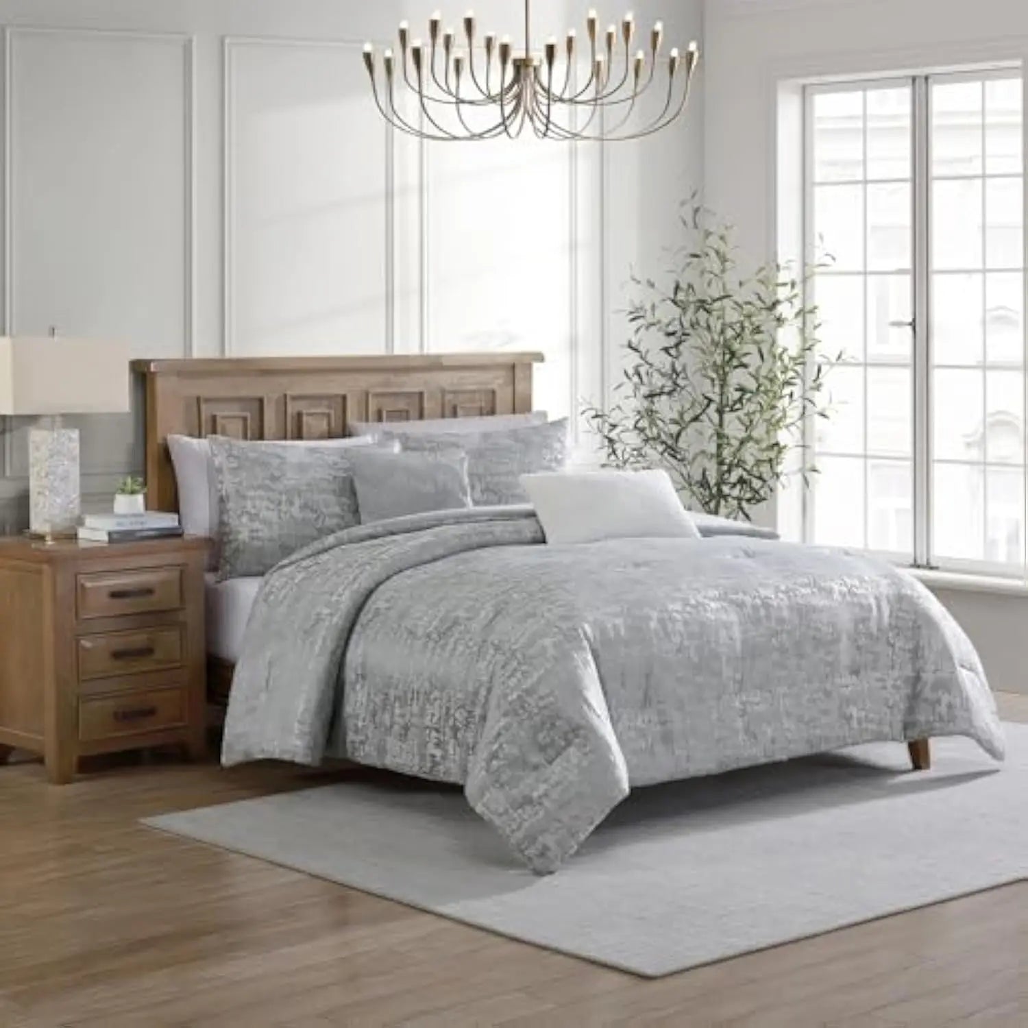 Silver Bed Set