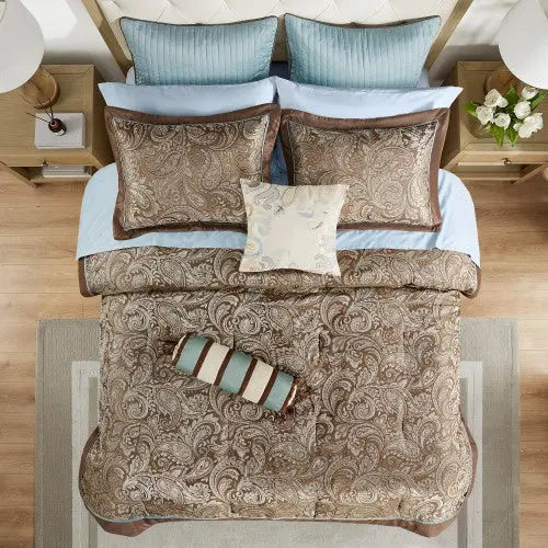 Luxury 12-Piece Comforter Set with Cotton Bed Sheets – USA Shipping Only Ciana Luxury Living
