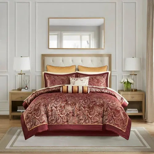 Luxury 12-Piece Comforter Set with Cotton Bed Sheets – USA Shipping Only Ciana Luxury Living