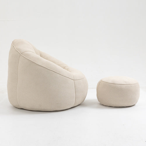 Beige Bean Bag Sofa