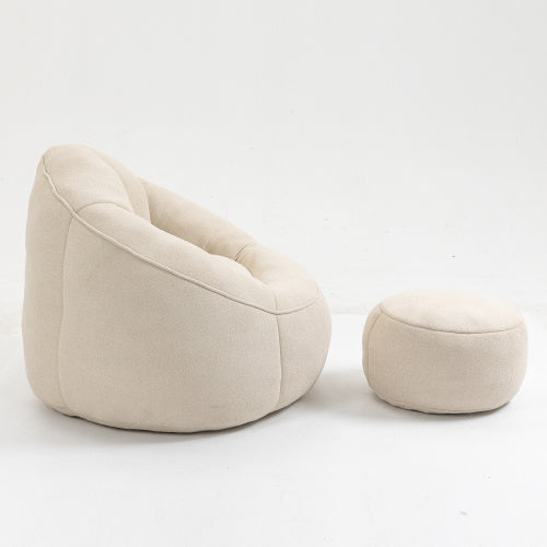 Beige Bean Bag Sofa