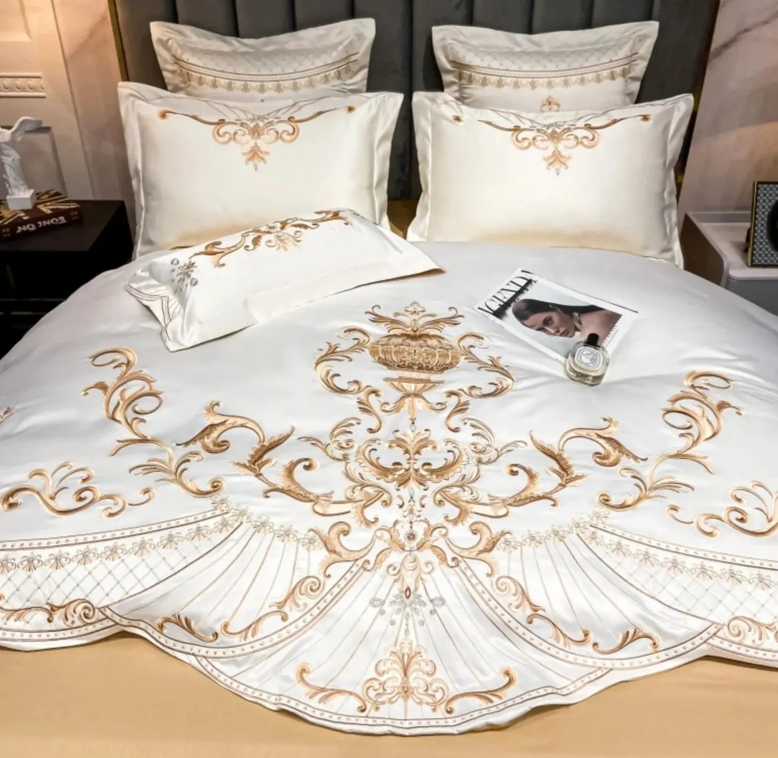 Luxury Royal Gold Embroidery Set Ciana Luxury Living
